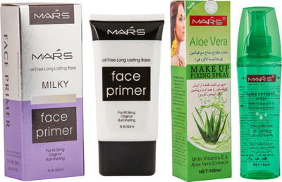 Mars Make-up Primer+ Makeup Fixer(Set of 2)
