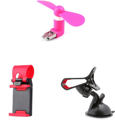 

MINIFOX FAN, MOBILE HOLDER, STREERING MOBILE STAND Combo Set