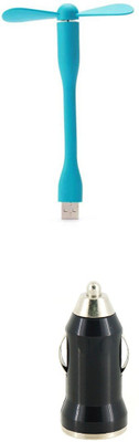 

MINIFOX USB FAN, CAR CHARGER Combo Set