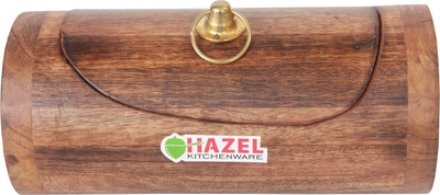 HAZEL - 1000 ml Wooden Grocery Container(Brown)
