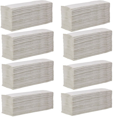 

Eware M fold Tissue Paper towel | Absorbent | Single ply | Commercial Dry Skin Care white Napkin trifold paper(Pack of 780)