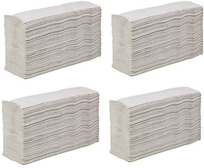 

Eware M fold | Absorbent | Single ply | Commercial Dry Skin Care white Napkin trifold paper(Pack of 520)