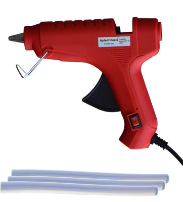 

ApTechDeals Hot Melt Glue Gun 40 Watt With On Off Switch & With 3 Hot Melt Glue Sticks APC-R40T03 Standard Temperature Corded Glue Gun(11 mm)