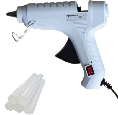 

ApTechDeals Hot Melt Glue Gun 40 Watt With On Off Switch & With 5 Hot Melt Glue Sticks APC-W40T05 Standard Temperature Corded Glue Gun(11 mm)
