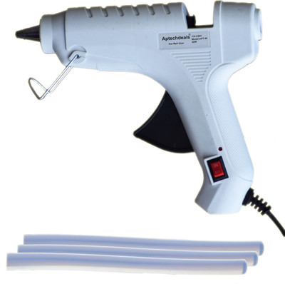 

ApTechDeals Hot Melt Glue Gun 40 Watt With On Off Switch & With 3 Hot Melt Glue Sticks APC-W40T03 Standard Temperature Corded Glue Gun(11 mm)