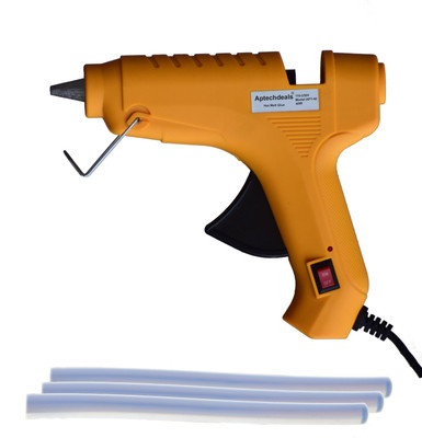 

ApTechDeals Hot Melt Glue Gun 40 Watt With On Off Switch & With 3 Hot Melt Glue Sticks APC-Y40T03 Standard Temperature Corded Glue Gun(11 mm)