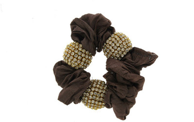 Anuradha Art Jewellery Rubber Band Rubber Band(Brown)