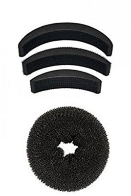 

INAAYA Hair Accessories Combo (Puff+ Hair Donut) Hair Accessory Set(Black)