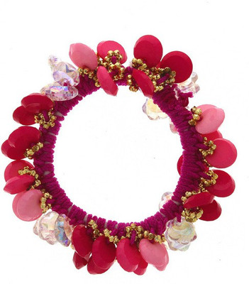 

Anuradha Art Jewellery Rubber Band Rubber Band(Pink)