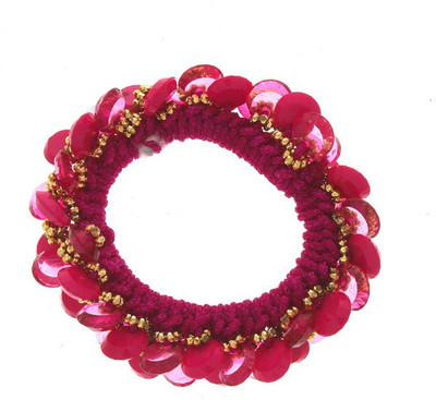 

Anuradha Art Jewellery Rubber Band Rubber Band(Pink)
