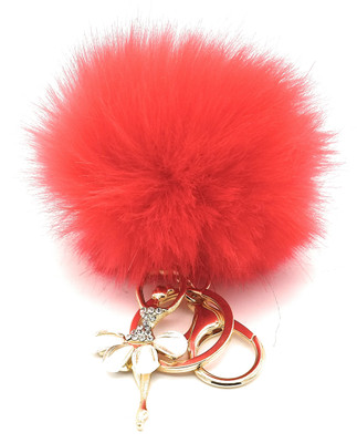 

Gemmas Fashion Dancing Angel & Red Pom Pom Key Chain