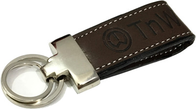 

TnW Key Chain Metal and Leather Key Chain