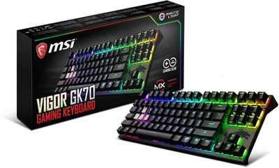 

MSI Full RGB LED Illumination, millions of colors and several astonishing light effects can be easily controlled by RGB Mystic Light Wired USB Gaming Keyboard(Black)