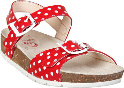 

Clarks Girls Velcro Flats(Red
