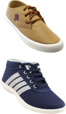

Claptrap Boys Lace Sneakers(Brown, Blue