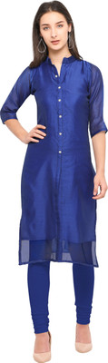 sarvagny clothing Festive & Party Solid Women Kurti(Blue) Flipkart