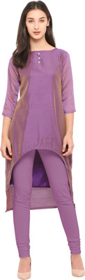 sarvagny clothing Festive & Party Solid Women Kurti(Purple) Flipkart