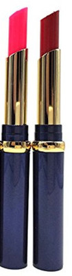 

ADS Set of 2 waterproof lipstick(Orange and Medium Coffee Color, 1.5 ml)