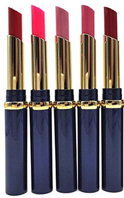 

ADS Set of 5 waterproof lipstick multicolor(Multicolor, 1.5 ml)