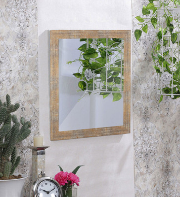 

Painting Mantra Art Street White Gold Flat Decorative Mirror(Rectangle)