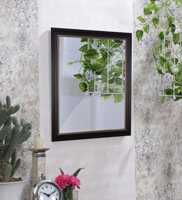 

Painting Mantra Art Street Metalic Black Decorative Mirror(Rectangle)