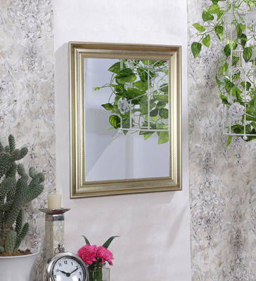 

Painting Mantra Art Street Silver Perl Decorative Mirror(Rectangle)