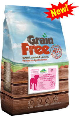 

Goodness Grain free Large breed Puppy Salmon, Sweet Potato, Vegetable 12 kg Dry Dog Food