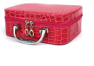 

Shrih Women Toiletry Makeup Kit Cosmetic Bag(Red)