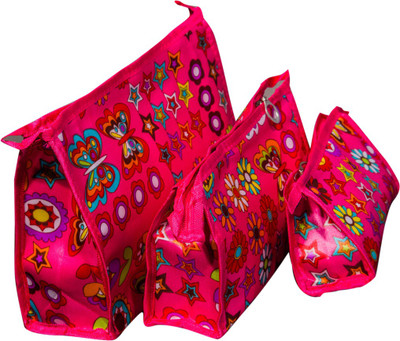 

S-MAX Travelling Set of 3 pouch , Bag ,Travel Toiletry Cosmetic Makeup Bag Organizer Pouch(Multicolor)