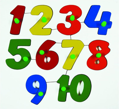 

Awals Number Puzzle Tray 1 to 10 with Knob(1 Pieces)