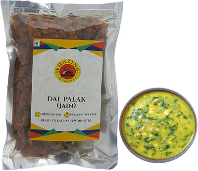 

Emazing Gourmet Preservative Free Dehydrated Food DAL PALAK (JAIN) (Pack of 2) 80 g