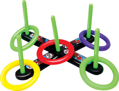 

Marvel Spiderman plastic Ringtoss set for kids of age 3 to 8 in PVC packing for easy storage Ring Toss(Multicolor)