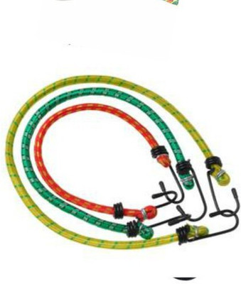CheckSums cycle bike rope with hook elastic rubber 1 mt multicol(Length: 200 m, Diameter: 11 mm)