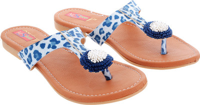 

AirSoon Women Blue Color Tiger Print Flats