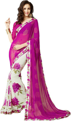 

Kalaniketanfashion Embroidered Bollywood Georgette Saree(Purple)
