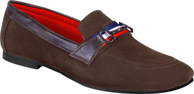

Tapps Men's Suede Leather Shoes Loafers For Men(Brown