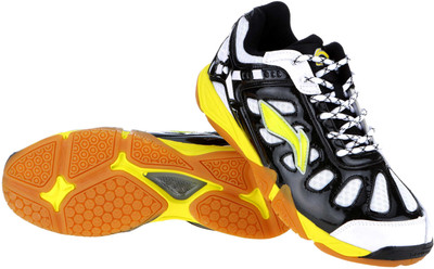 

Li-Ning TURBO WARRIOR Badminton Shoes For Men(Black, White