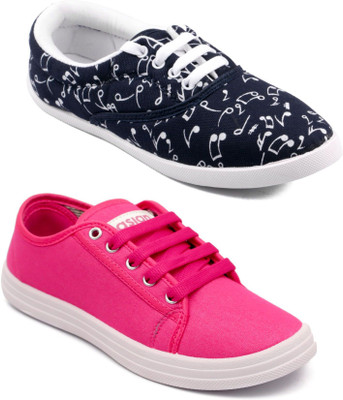 

Asian women's casual shoes combo pack of 2 Casuals For Women(Multicolor