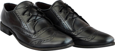 

FAUSTO Trendy Lace Up For Men(Grey, Black grey