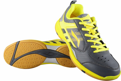 

Li-Ning STAR ICON Badminton Shoes For Men(Multicolor, Grey