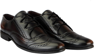 

FAUSTO Trendy Lace Up For Men(Brown, Black brown