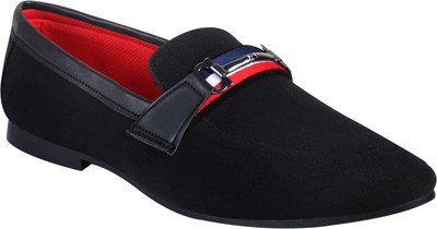 

Tapps Men's Suede Leather Shoes Loafers For Men(Multicolor, Black