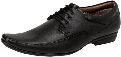 

Deals4you Men's Synthetic Leather Formal Shoes Derby For Men(Black