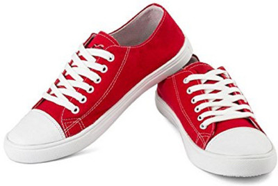 red canvas shoes mens