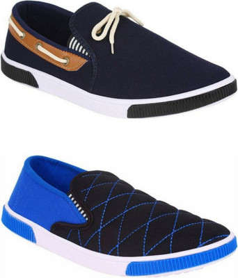 

WELDONE Men's Cool Loafers For Men(Multicolor, Brown :: blue