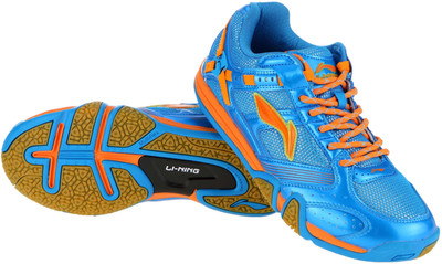 25 OFF on Li Ning SAGA SHINE Badminton Shoes For Men Blue on