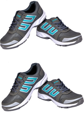 

HD HD-4 SIZE-9 TFS PACK OF 2 PAIRS Driving Shoes For Men(White, Grey