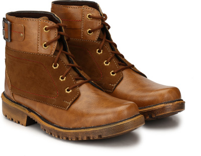 

Big Fox Men's High Ankle Boots For Men(Tan, Brown