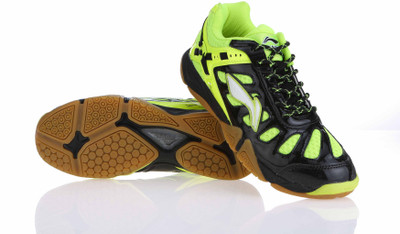 Li-Ning TURBO WARRIOR Badminton Shoes For Men(Black, Green
