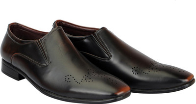 

FAUSTO Trendy Lace Up For Men(Brown, Brown black